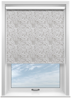 Folk Meadows, Clay Grey - Roller Blind
